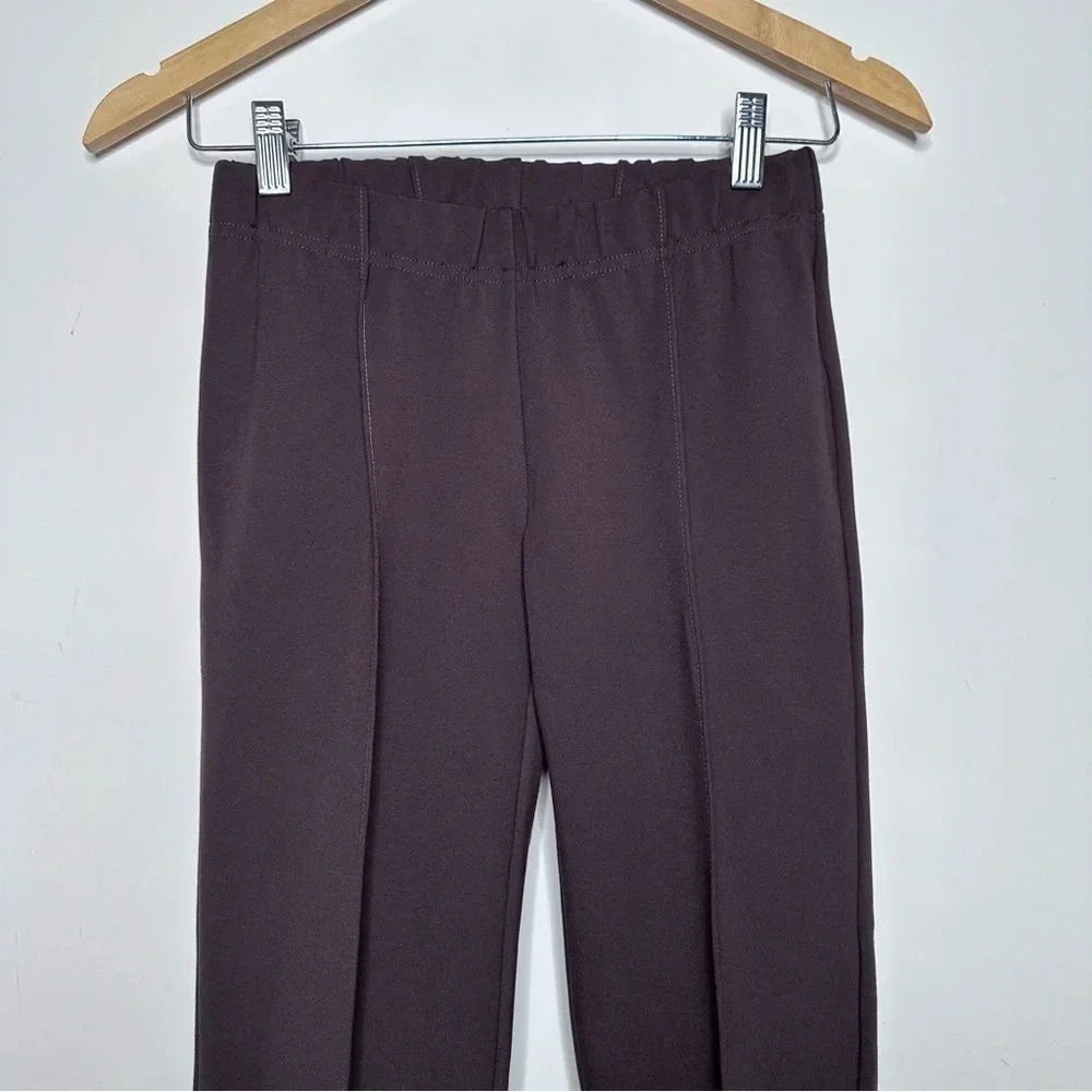 Lilly Pulitzer Brazilian Brown Pull-On Ponte’ Seamed Travel Pants Size Small - Picture 3 of 8